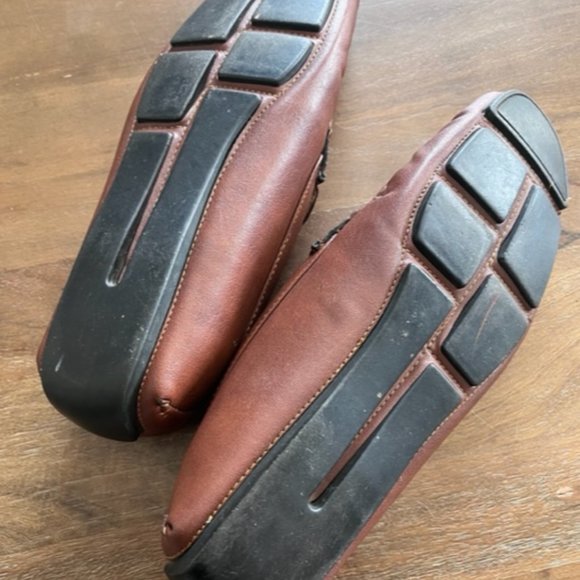 David Stone Men’s Loafers Slip On‎ Shoes Size 9.5 Brown w/Buckle Accent 045668 - Picture 7 of 7